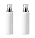 2PCS White Refill Empty Acrylic Airless Pump Vacuum Bottle Jars Makeup Eye Cream Lotion Emulsion Toiletries Liquid Storage Containers Cosmetic Travel Packing Dispenser(120ml/4oz)