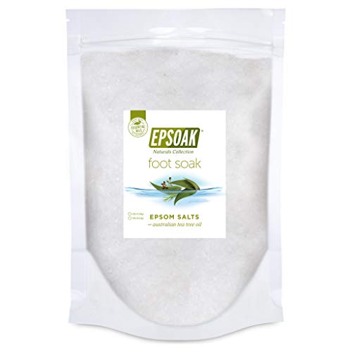 Tea Tree Oil Foot Soak with Epsoak Epsom Salt – 19 lb. Bulk Bag – Fight Bacteria, Nail Fungus, Athlete’s Foot, and Unpleasant Foot Odor