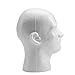 Male Mannequin White Styrofoam Head by foam head