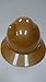 HDPE Natural Tan Full Brim Hard Hat with Fas-trac Suspension