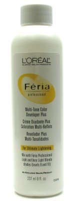 L'Oreal Feria Developer Plus Multi-Tone 8 oz. (Level 9-10) (3-Pack) with Free Nail File