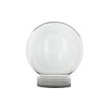 Creative Hobbies 4 Inch DIY Clear Plastic Water Globe Snow Globe with Screw Off Cap -Great for DIY Crafts