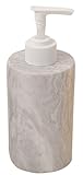 White Marble Liquid Hand Soap Dispenser – Accessory for Bathroom and Kitchen Countertop – Quality Polished Marble with Rust-Proof plastic pump – by CraftsOfEgypt