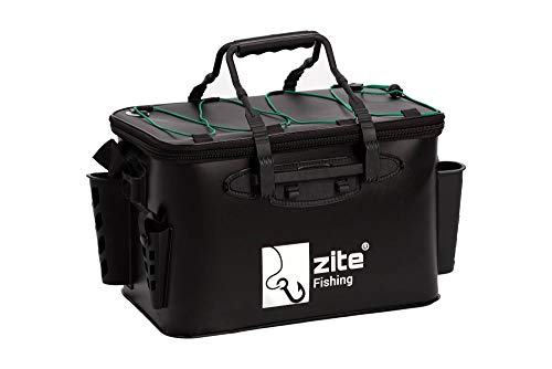 Zite Fishing Angeltasche mit Boxen - EVA Spinntasche Wasserdicht + 3 Tackleboxen - Zum Spinnfischen oder als Bootstasche – Bild 6
