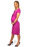 sofsy Soft-Touch Rayon Blend Tie Front Nursing & Maternity Fashion Dress Dress - Berry Medium