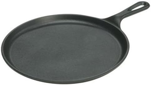 Aaron Cast Iron Tawa, 9.5 Inches, Black