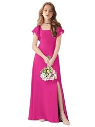 TAISHAN Junior Bridesmaid Dress for Wedding Ruffle