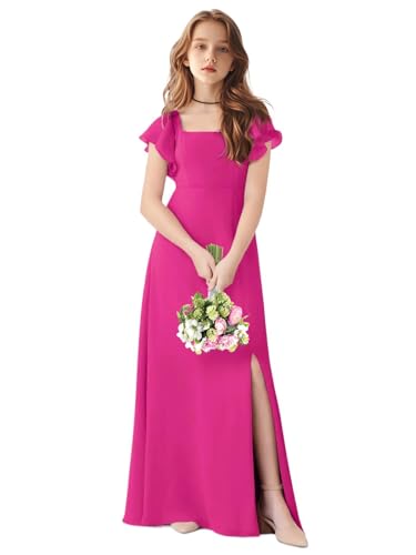TAISHAN Junior Bridesmaid Dress for Wedding Ruffle