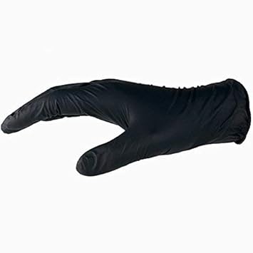 PRO FIT 1 Box - Nitril-Einweghandschuh, Standardqualität, ungepudert, 24 cm, schwarz L=2