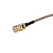 DHT Electronics RF coaxial coax cable assembly SMB male to SMB female right angle 12''