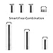 HRX Package Waterproof Stainless Steel Pill Case Keychain, Portable Travel Pill Container with 3 Compartments, Small Durable Pill Holder Bottle for Men Women Purse Pocket