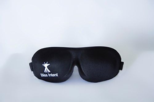 Bliss Intent Black 3D Memory Foam Sleep Mask with Ear Plugs