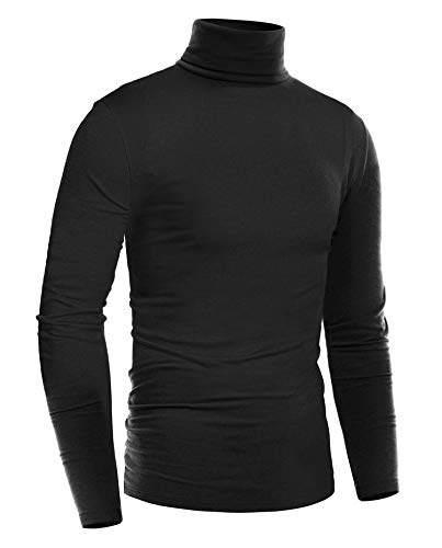 mens thermal mock turtleneck
