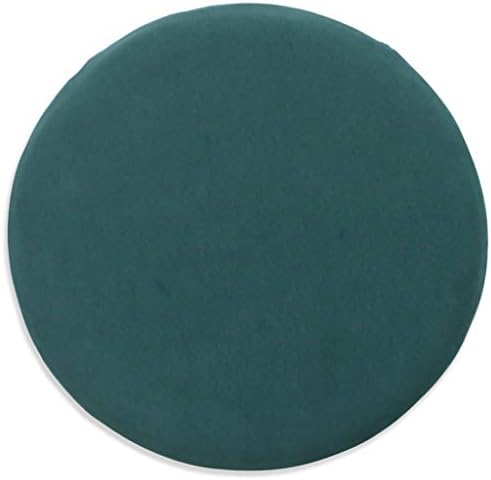 GOPG Memory Foam Seat Cushion, Detachable Round Tatami Mat Chair Cushion Cushion Soft Backrest Pillow Suitable for Indoor/Outdoor-Dark green-40x40x4.5cm(16x16x2inch)