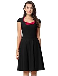 Belle Poque de manga Vintage - vestido de una línea de Gorra para mujer