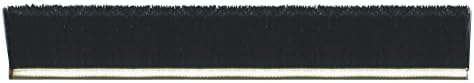 MB400636 Galvanized Backed Strip Brush, Black Nylon Bristles, 3" Trim Length, 3' Overall Length, 3/16" Thick, 0.014" Bristle Diameter