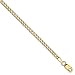 14k Yellow Gold 2.5mm Curb Cuban Link Chain Necklace 20 Inch Pendant Charm Fine Jewelry For Women Gift Set
