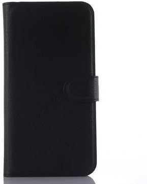 Genreic Wallet Leather Phone Flip Case Cover for Lenovo A6010 /A6000 PLUS (black)