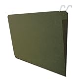 Find It Hanging File Folders with Innovative Top Rail, 9 Pt. Stock. Legal Size (11 x 14), Green, 20 per Pack (FT07043)