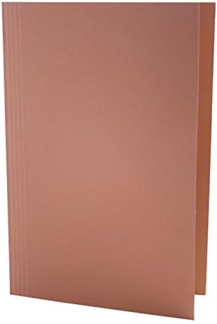 Exacompta Guildhall Square Cut Folder, 315 GSM, Foolscap - Orange, Pack of 100