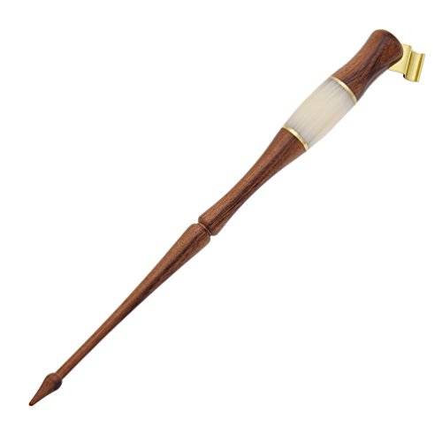 BetterUS Wood English Calligraphy Oblique Dip Pen Nib Holder With Brass Flange Antique Dip Pen