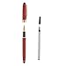 Pen Gift Set - Rosewood Luxury Ballpoint Pen for Personal, Executive Use, Red with Gold Accents - 5.7 x 0.5 x 0.5 Inches