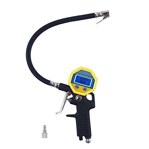Buy BaseWish Electric Digital Tire Inflator Gauge with Flexible Rubber