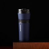 Starbucks Black & Navy Stainless Steel Tumbler, 16 Fl Oz