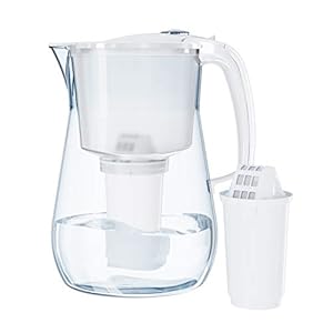 Aquaphor Provence wit incl. 1 A5 filterpatroon premium waterfilter in glaslook voor het verminderen van kalk, chloor en…