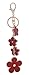 Giftale Women's Flower Bag Charms Enameled Keychain Purse Accessories