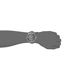 BOSS Orange "Nueva York Resina y lona de cuarzo reloj Casual de los hombres, color: gris (Modelo: 1513344)