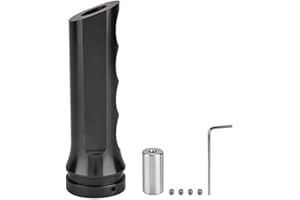 Aramox Universal Auto Car Aluminum HandBrake Cover Handle Protector Hand Brake Sleeve Car Modificate Accessories Case (Black)