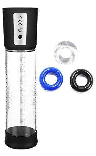 EZpumps Automatic Male Vacuum Power Pump Battery Powered Increase Size Free 3 Rings