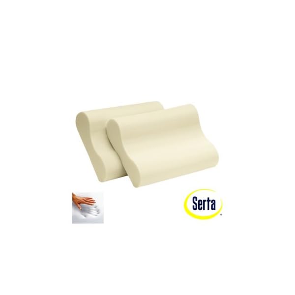 Serta Memory Foam Contour Pillows Set Of 2 Mattress Supermarket