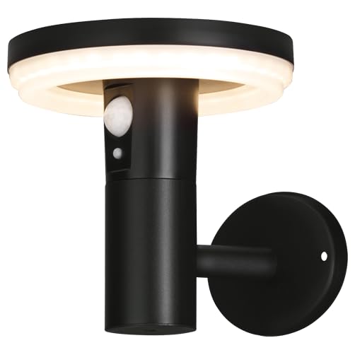 4lite Antheia Solar Outdoor Wall Light (Anthracite) 250lm Motion Sensored LED IP54 Rated Exterior Wall Lamp - 4L2/6012-4Yr Guarantee