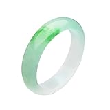 Parma77 Elegant White Green Jade Queen Bangle Bracelet Christmas Gift