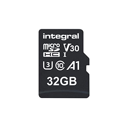 Integral Scheda di memoria microSD da 32 GB, ad alta velocità, video 4K, fino a 100 MB/s in lettura, 30 MB/s in scrittura, UHS-I, U3, V30, classe 10, A1 App Performance – smartphone, tablet, droni