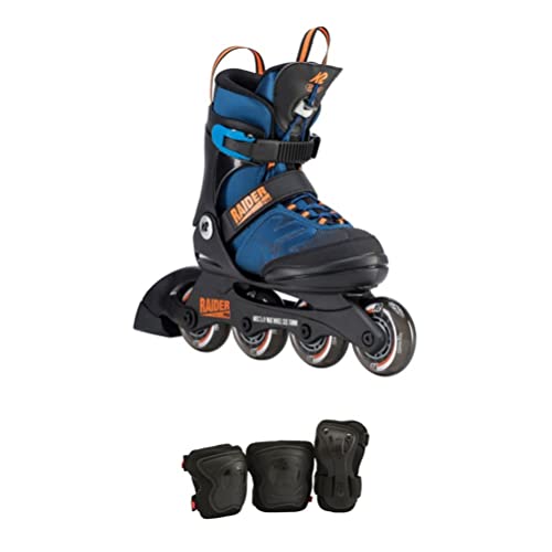 K2 Skate Youth Raider Pro Pack Inline Skates, Blue/Orange in Oman
