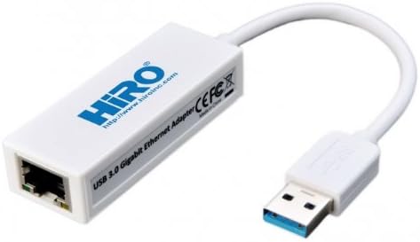 HiRO H50224 USB 3.0 10/100/1000 Gigabit Ethernet Adapter Windows 10 8.1 8 7 32-bit 64-bit Mac OS X 10.6 to 10.10 Compatible