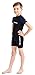 Lemorecn Wetsuits Youth Premium Neoprene 2mm Youth's Shorty Swim Suits(4021-US8)