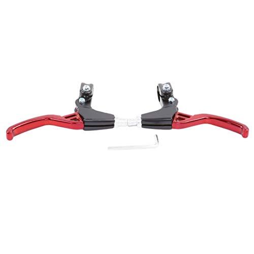 YouCY 1 Pair Brake Handle Mountain Road Bike Brake Lever Bicycle Brake Lever Set Hand Brakes for Bike Cycling Brake Level Handles,Red - Thumbnail 2