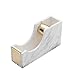 Multibey Acrylic 1 Inch Core Desktop Adhesive Tape Dispenser Cutter with Tape Marble Office School Gift Idea (Marble Printed-Gold)