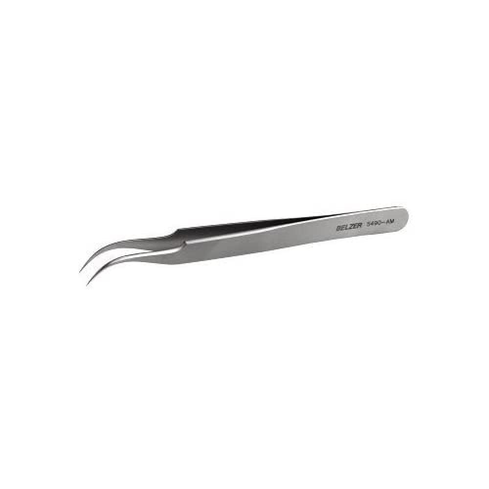 Bahco 5490 AM Electronics Tweezers with Superfine Points 115mm, Silver