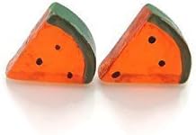 Watermelon Earrings, Hypoallergenic Plastic Post Studs for Metal Sensitive Ears