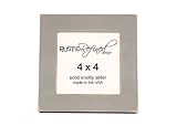 4x4 Square Picture Frame with One Inch Border (Gallery Collection) - Gray Green