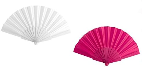 Momparler1870 Pack 50 abanicos *Romantic* Surtidos Color con Caja: Amazon.es: Hogar