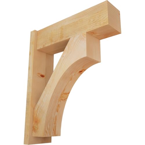 8"W x 26"D x 32"H Westlake Block Rough Sawn Outlooker, Douglas Fir