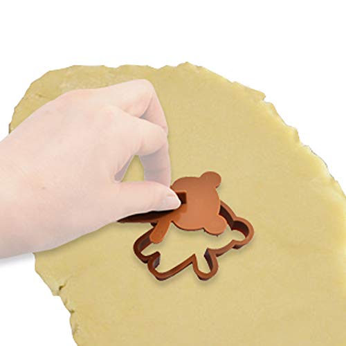 Kai Corporation DN0200 Cookie Cutter, Rilakkuma Stamp, Makes Facial