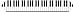 2 X Printed Piano Keyboard Table Runner Party Accessory (1 count) (1/Pkg)