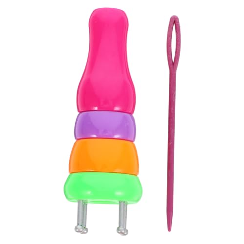 STOBOK 2pcs Craft Knitting Tool Plastic Wool Knitters for Projects for Bracelets Necklaces Safe for Boys and Girls Lightweight and Easy to Use